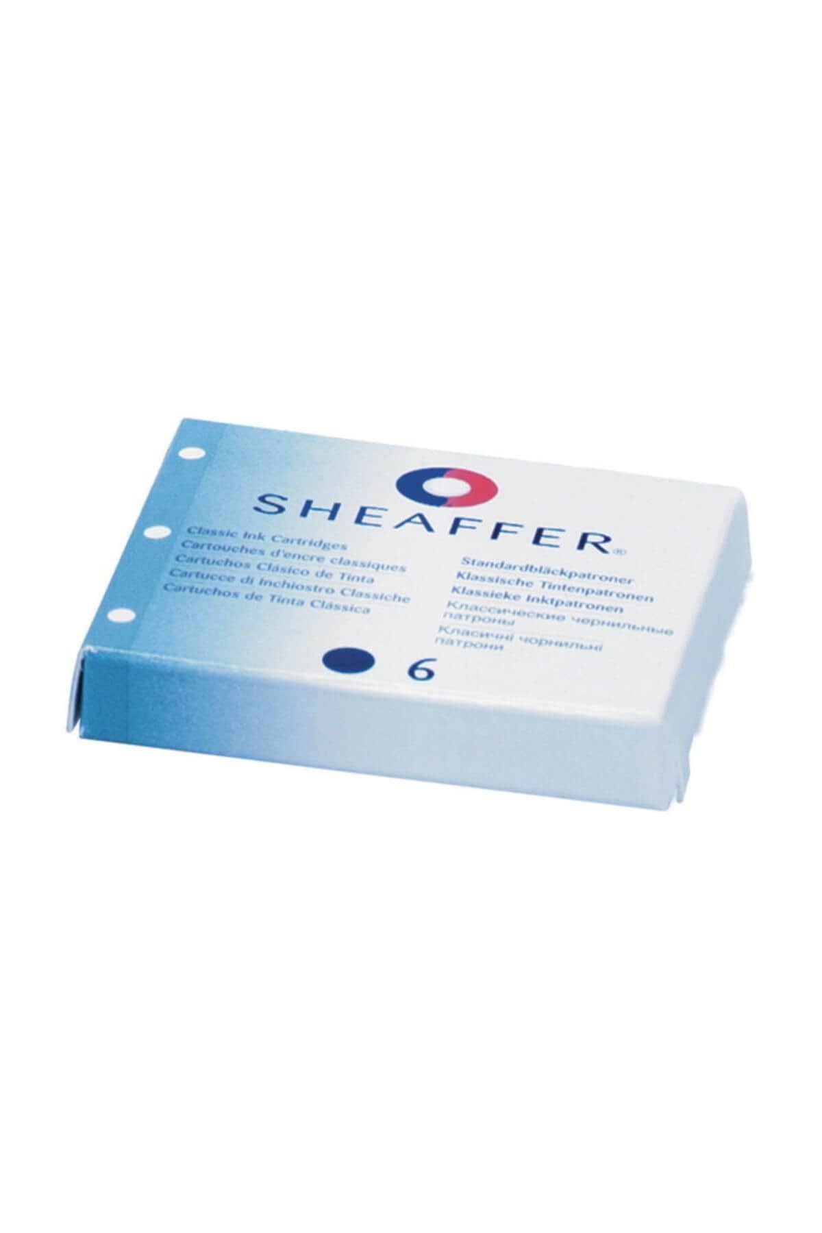 Sheaffer Classic 96223 Original Refills for Fountain Pen, Compatible with All Classic Shaeffer Standard Fountain Pens, 6 Pack, Blue