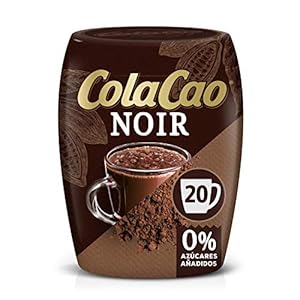 ColaCao Noir: Intense smaak en 0% toegevoegde suikers – Om te genieten van warme chocolademelk in de winter 300 g