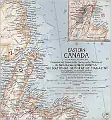 Eastern Canada (National Geographic Map, Atlas Plate 20