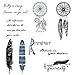 Dreamcatchers & Feathers Temporary Tattoo Pack (Set of 18)