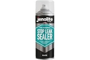 JENOLITE Stop Leak Sealer Spray | Waterproof Sealant | Fills, Seals & Stops Leaks | Black | 400ml (14 Ounces)
