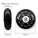 Mmei 1 Pair Replacement Wheels with 608zz Bearings for Luggage Suitcase Inline Outdoor Skate (50 mm x 18 mm)