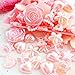 160 pcs Assorted Pearlized Flat Back Cabochon 6mm to 18mm Pink Heart Star *Ship with Samples from GreatDeal68*