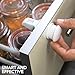 VMAISI Child Magnetic Cabinet Lock - Baby Proofing Cabinets Self Sticking Adhesive for Cabinets & Drawers with Magnet Cabinet Locks Child Safety