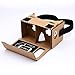 Linkcool Cardboard 3d Vr Virtual Reality Headset DIY 3D Glasses with NFC Tag and Headband,Compatible with 3-6inch Screen Android and Apple Smartphone HD Visual Experience - google cardboard kit