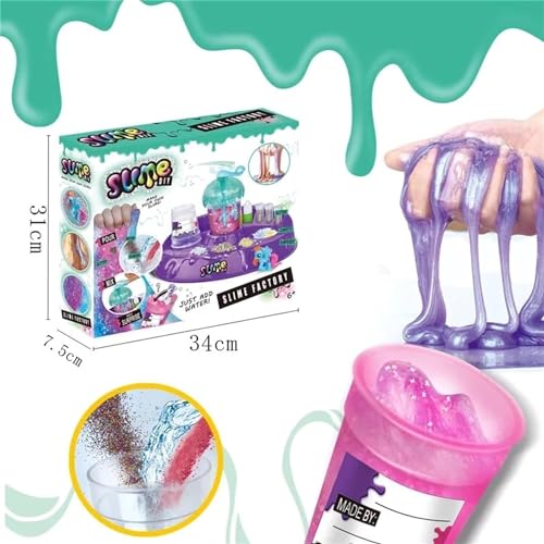 Last page® Slime Kit for Girls, DIY Classic Slime Toy, Suitable for girls aged 6 to 12, stress-relieving toys, children's party gifts, interesting and creative toy sets