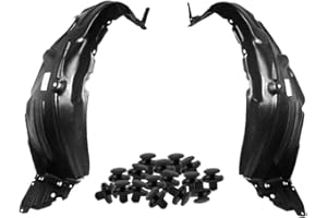 Parts N Go 2007-2011 Yaris Fender Liner Set with Clips Front Driver & Passenger Side Left Right - TO1250120 TO1251120 5387652180 5387552180 9018906065