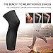 Lonew Leg Knee Compression Brace, Best Knee Calf Support Sleeve for Sports,Running,Basketball,Shin Splint,Calf/Knee Pain Relief,Arthritis and Injury Recovery &More Fits Men and Women (2 Piece) L