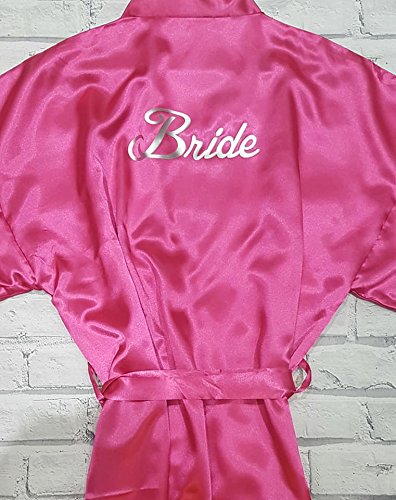 pink bride robe