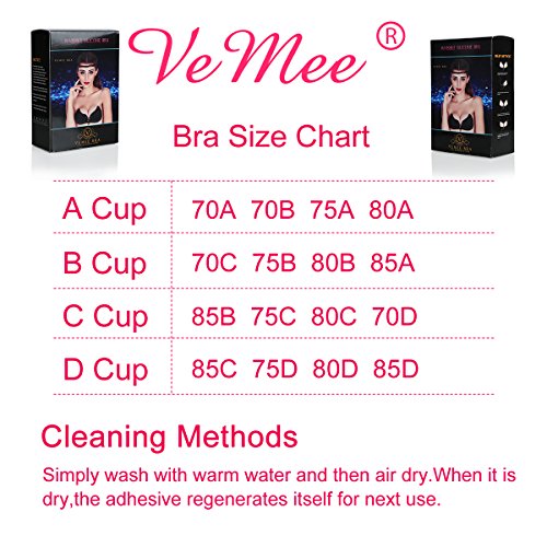 【NEW 2018 VERSION】Adhesive Bra Push Up Strapless Bras, Backless Reusable Invisible Bra with Drawstring for Women