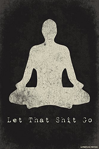 Let That Shit Go, Mindfulness Meditation Poster Print