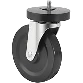 Lorell 84861 Caster Kit, 5-Inch Wheel, f/Industr. Shelving, 4/ST, Black