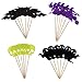 Antner Halloween Cupcake Topper Wrappers Halloween Party Cupcake Decor Food Picks, 48 Pieces