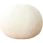 conrtems Nordic Style Flower-Shaped and Ball Throw Pillows. Sofa Cushions. Plush Throw Pillow. (White Ball, 33cm (12.99inch))