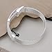 Unique Fashion 925 Silver Plated Jewelry Hand Chain Bracelet 10Mm Width Net Watch Strap
