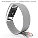 Fitbit Charge 2 Bands,Fitbit Bands Milanese Loop Stainless Steel Metal Replacement Bracelet Strap, Wristbands Accessories for Charge 2 with Stronger Magnetic Clasp