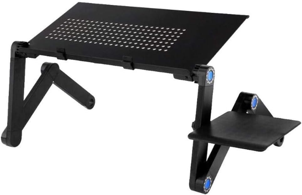 GAOYOO Portable Laptop Computer Table For Bed Aluminum Alloy Foldable Computer Desk Ipad Desk Lazy Notebook Table Tv Stand Mouse Pad
