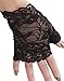 Fun World Sexy Lace Gloves 1980's Gothic Steampunk Womens, Black, Standard