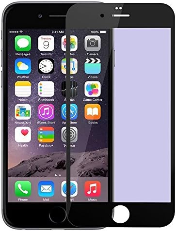 iPhone 7 Screen Protector,0.26mm 3D Full Coverage Anti Blu Ray Premium 9H Anti Scratch Tempered Glass for Apple iPhone 7 4.7"(Black))