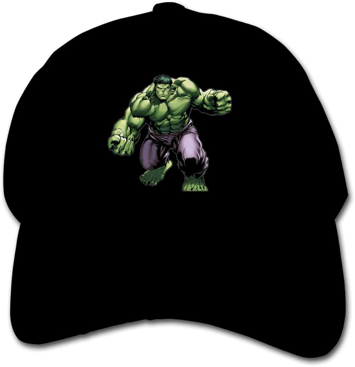 LXINGLI Kids Peaked Cap Hulk Baseball Hat for Boys and Girls Black at