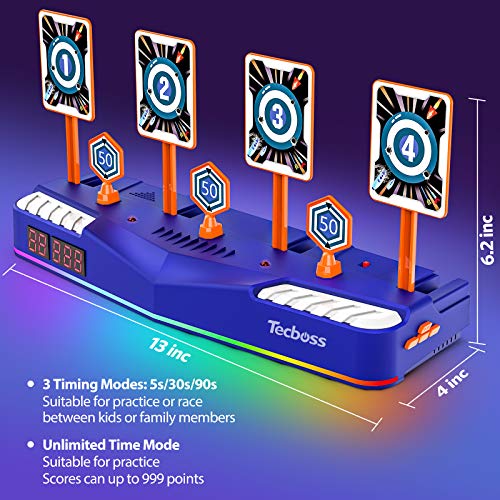 TECBOSS Electronic Shooting Targets Scoring Auto Reset Digital Targets