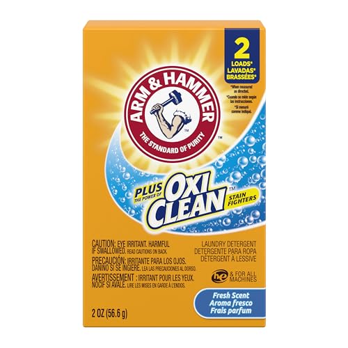 Arm & Hammer plus OxiClean Powder Laundry Detergent Professional, Fresh Scent,…