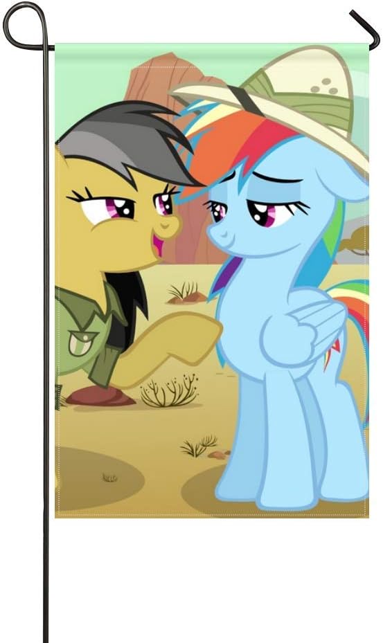 DongGan Garden Flag My Little Pony Pony Rainbow Dash Daring Do 12x18 Inches(Without Flagpole)