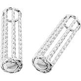 ALTALINE Bicycle Chrome Plated Twisted 112mm Long Steel Bike Grips