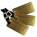 Custom Luggage Tag - Custom Brass Luggage Tag - Set of 3 - Personalized Luggage Tag - Awesome Gift for Boss - Professional Gift for Coworker