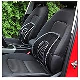 Kemilove New Black Mesh Lumbar Back Brace Support Office Home Car Seat Chair Cushion