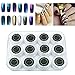 AutumnFall 12 Colors Nail Glitter Powder Shinning Nail Mirror Powder Makeup Art DIY Chrome Pigment With Sponge Stick