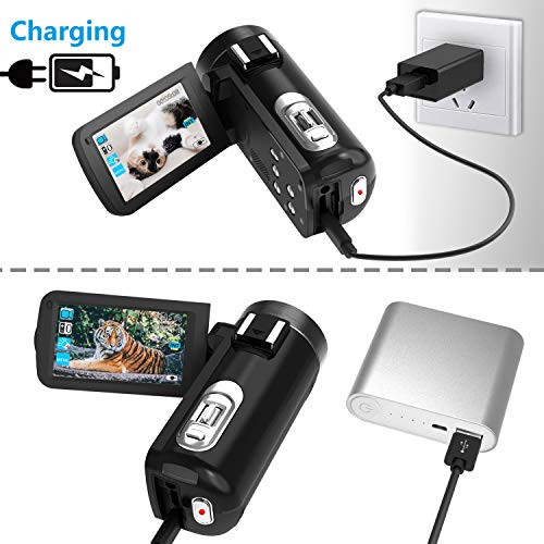 4 Camcorder+Vlogging+CofunKool+Microphone+Batteries