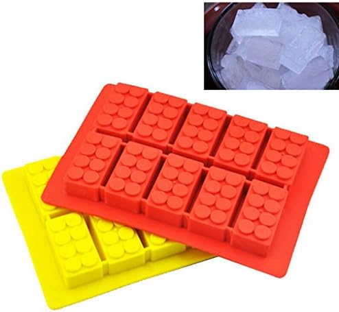 ULATREE Ice Tray Mold Novelty Summer Lego Bricks Building Blocks Style Rectangle