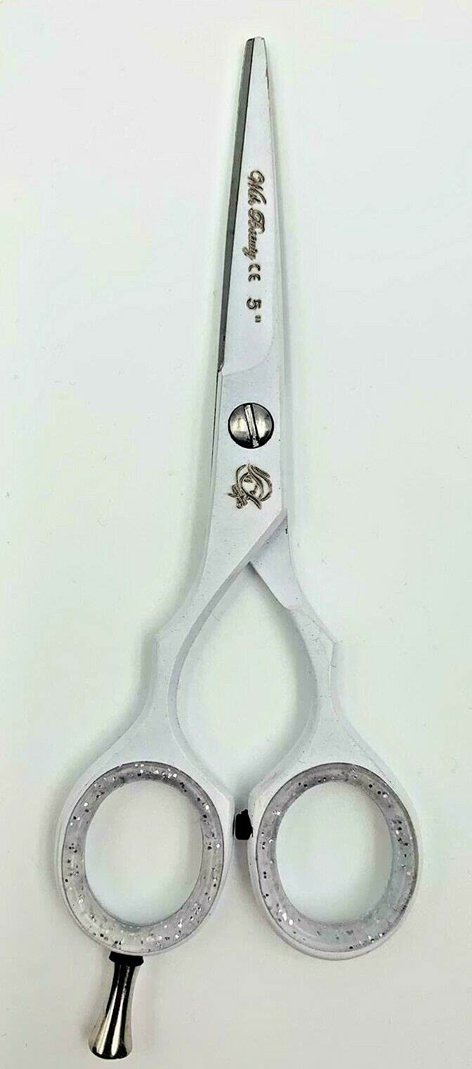5" Professional Left Handed Hair Thinning Shears Barber Hairdressing Scissors (5" Left Handed White) — image 1