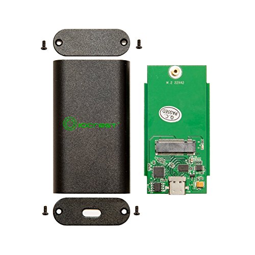 M.2 NGFF SATA SSD to USB 3.1 External Enclosure Only M.2 B-key to Type C