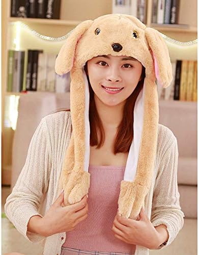 Cute Animal Plush Bunny Hat Funny Moving Up Down Ears Hat for Kids Girls Gifts