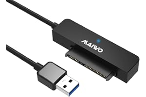 MAIWO 2.5 inch SATA SSD HDD to USB 3.0 Adapter Cable, 5Gbps Speed Up to 8TB Capacity, External Hard Drive Disk Converter Read