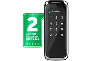 Fechadura Digital de Sobrepor Touch Screen FR 101 Preto Intelbras
