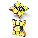Ganowo Fidget Toy Floppy Cube, Brain Teasers Magic Puzzle Cubes Smart Toys for Boys Girls Smooth Cube Stickerless 1x3x3