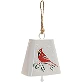 Melrose Metal and Rope Christmas Bell Ornament, 16-inch Height, Holiday Season Decoration