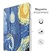 MoKo Case for iPad Pro 10.5 - Slim Lightweight Smart-shell Stand Cover with Translucent Frosted Back Protector for Apple iPad Pro 10.5 Inch 2017 Released Tablet, Starry Night (Auto Wake / Sleep)