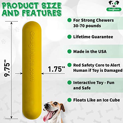 Goughnuts Interactive Dog Stick Chew Yellow Pricepulse