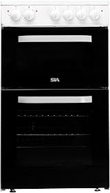 SIA ETSA51W 50cm Twin Cavity Electric Cooker with 4 Plate Hob view 2