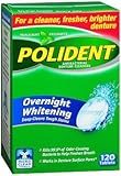 Polident Overnight Whitening Denture Cleanser 120 Tablets (Pack of 2)
