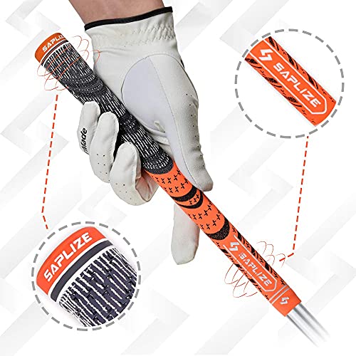 SAPLIZE Golf Grips(13 Grips + 15 Tapes Bundle), Hybrid