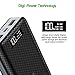 Power Bank 24000mAh High Capacity Portable Phone Charger with 2.4A Output Port, 2A Input Port, LED Indicator and 2 Quick Charging Ports Compatible for Smart Phones, Tablets and Other Devices-Black