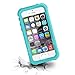EFFUN Waterproof iPhone 5/5S/SE Case, IP68 Certified Waterproof Dustproof Snowproof Shockproof Case Cover Fully Sealed Underwater Cover with Built-in Screen Protector for iPhone 5/5S/SE Aqua Blue