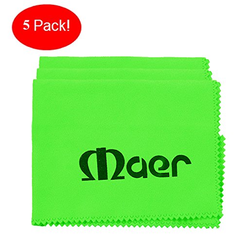 5pcs 28x29CM Microfiber Cleaning Polishing Polish Cloth for Musical Instrument Guitar Violin Piano Clarinet Trumpet Sax Universal