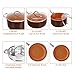 SHINEURI Nonstick Ceramic Copper 10 Pieces Cookware Set, Aluminum Pots and Frying Pans Set,Sauce pan with Handle & Lid and Steamer for Induction, Gas, Electric and Stovetops