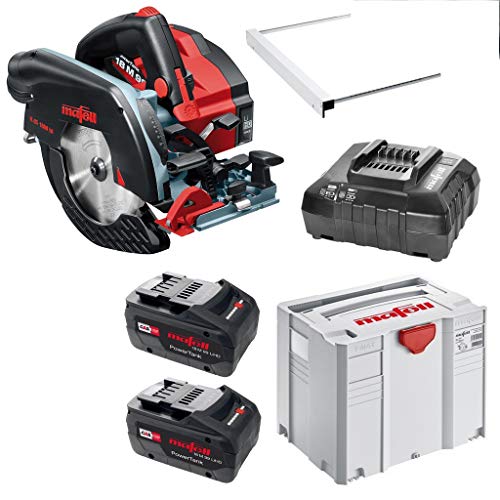 Mafell Akku Handkreissäge K 65 18M bl im T-MAX mit 2 x 18V Akku Ladegerät 91B701